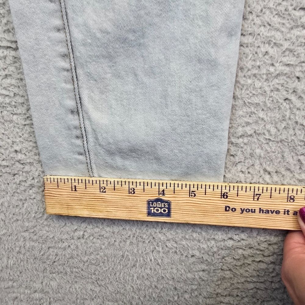 Slim Straight Cargo Jeans‎ Men's 32 Gray Acid Wash Skater Grunge Y2K Stretch - Picture 7 of 16